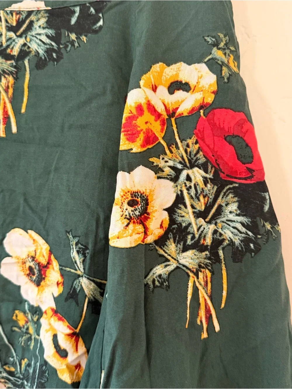 Urban Outfitters Floral A-Line Midi Skirt Size S